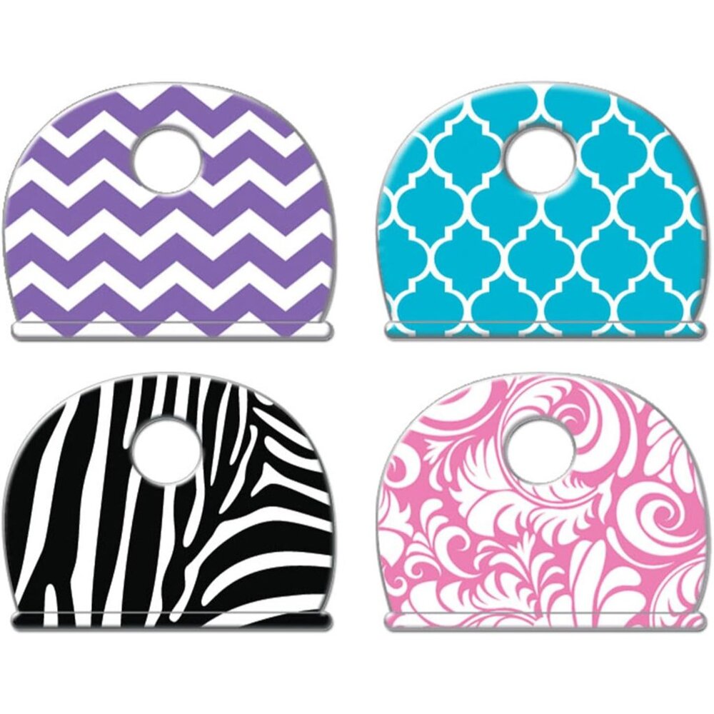 Vinyl, Designer Pattern Key Identifier Caps, 4 Pack 16304 - Picture 1 of 4